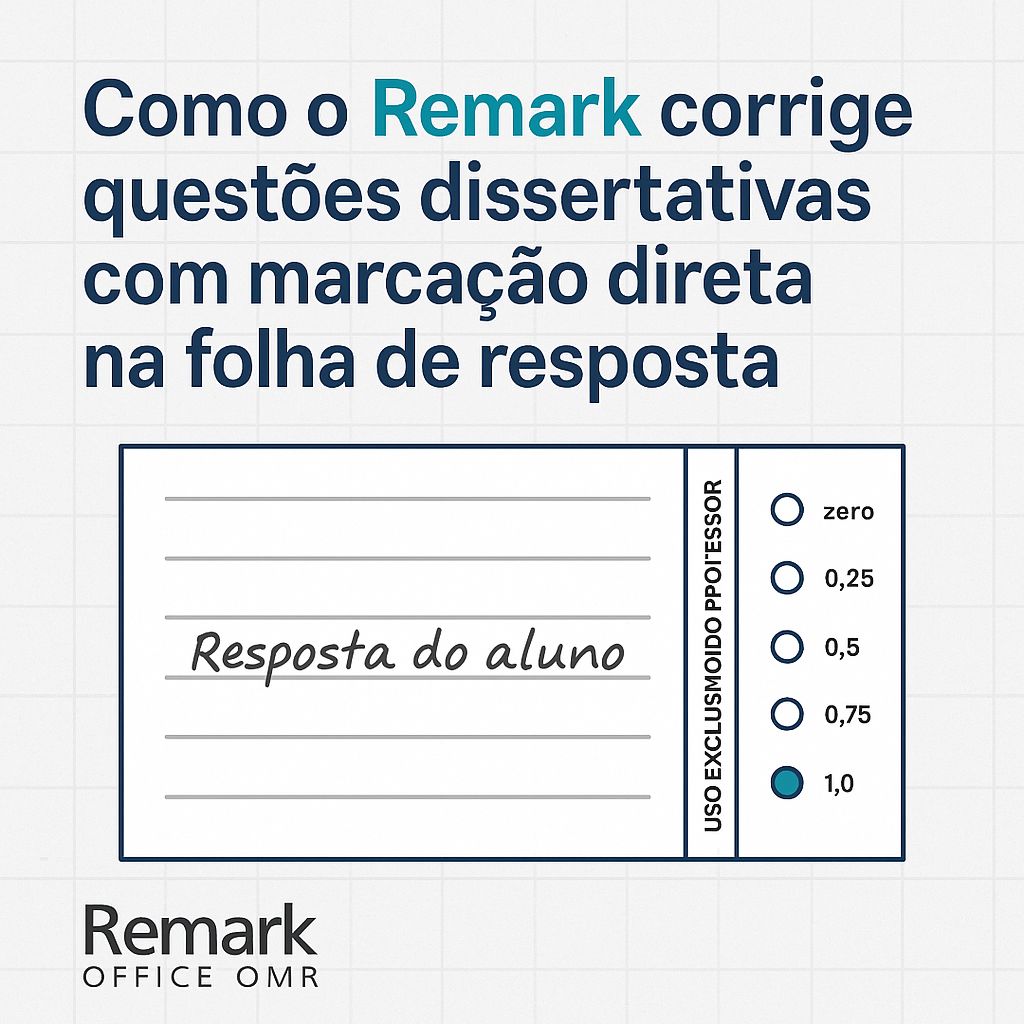 Question Remark Como o Remark pode corrigir questões dissertativas