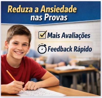 Avaliações curtas e frequentes ajudam alunos a aprender com mais confiança e menos ansiedade.